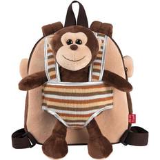 Brune Skolesekker Reversible Backpack Max Monkey 1.6 Litres Brown