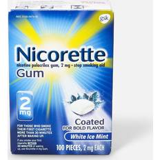 Nicorette Medicines Nicorette Nicotine Stop Smoking Aid Gum Coated Flavored, 4