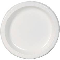 Plates, Cups & Cutlery Dixie Basic Paper Dinnerware, Plates, White, 8.5" Diameter, 125/Pack