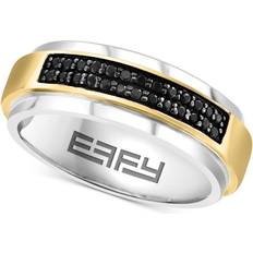 Effy Horizontal Cluster Ring - Gold/Silver/Sapphire