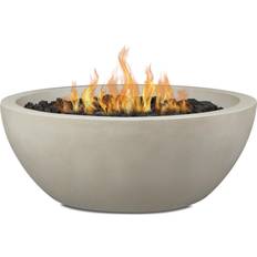 Gray Ethanol Fireplaces Jensen Eldora 38 in. Propane Fire Bowl, 131LP-FOG