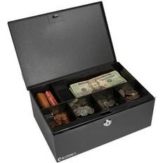 Security on sale Barska 17" Cash Box Six Compartment Tray with Key Lock