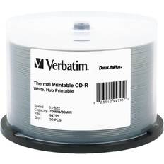 Verbatim DataLifePlus Printable CD-R 700MB 52x 50-Pack Spindle