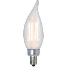 LED Lamps Bulbrite Clear LED Filament CA10 40 Watt Equivalent Candelabra Base Warm White 350 Lumens Light Bulb