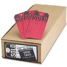 Avery 4.75" Sold Sale Clearance Tags, Red/Black, 500/Bx 15161