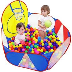 Ball Pit Eocolz Kids Ball Pit Large Pop Up Childrens Ball Pits Tent for Toddlers Playhouse Baby Crawl Playpen with Basketballâ¦ instock