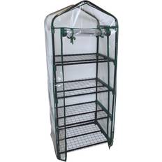 Greenhouses Shelter Logic GrowIT 4-Tier Mini Growhouse Stainless Steel PVC Plastic