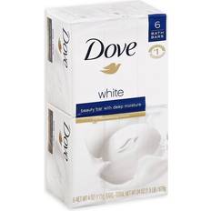 Bottle Bar Soaps Dove 6-Count White Beauty Bar White 6 Pack