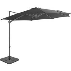 Parasoll vidaXL Outdoor Umbrella with Portable Base Anthracite Grey