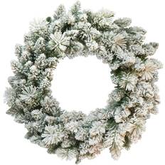 Puleo International Decorations Puleo International 24in. Flocked Spruce Wreath