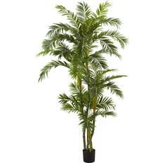 Green Interior Details Nearly Natural 6ft Curvy Parlor Palm Artificial Plant