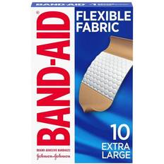 First Aid Kits Band-Aid Flexible Fabric Adhesive Bandages Extra Large 10-pack