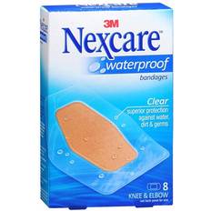 First Aid Kits 3M Nexcare Clear Waterproof Knee & Elbow Bandages 8-pack