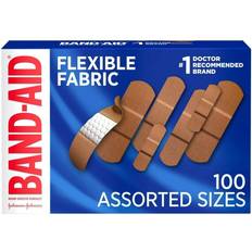First Aid Band-Aid Brand Flexible Fabric Adhesive Assorted, Box