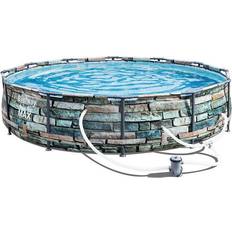 Bestway steel pro max round pool Swimming Pools & Accessories Bestway Steel Pro Max Round Pool with Pump Ø3.66x0.76m