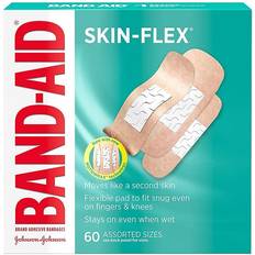 Plasters Band-Aid & Johnson Skin-Flex 60-Count Adhesives Ct