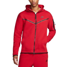 Black nike tech fleece hoodie Clothing Nike Tech Fleece Full-Zip Hoodie - Gym Red/Black