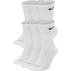 XXXS Clothing Nike Everyday Plus Cushioned Training Crew Socks 6-pack - White/Black