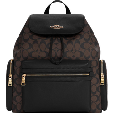 Canvas Backpacks Coach Baby Backpack in Signature Canvas - Gold/Brown Black