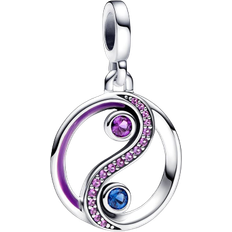 Charms & Anhänger Pandora ME Balance Yin & Yang Medallion Charm - Silver/Purple/Multicolour