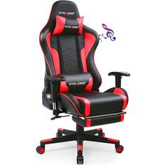 Senior Gaming Chairs GTRACING GT890MF Music Series Gaming Chair - Black/Red