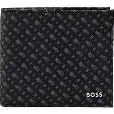 Hugo Boss Wallets HUGO BOSS wallet in monogrammed Italian fabric with coin pocket