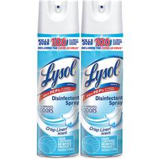 Disinfectants Lysol Disinfectant Spray Value Pack, Crisp Linen Scent, 2-19