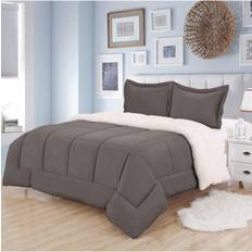 Sweet Home Collection Sherpa Bedspread Gray (259.1x218.4)