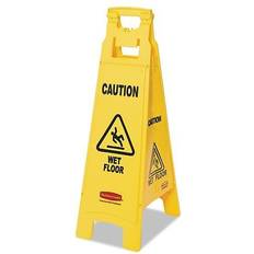 Floor Treatments Rubbermaid Commercial Caution Wet Floor Sign, 4-sided, 12 X
