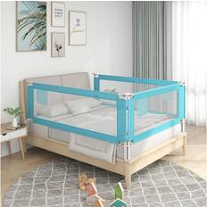 Sengehest vidaXL Toddler Safety Bed Rail 140x25 Fabric Baby Cot Bed