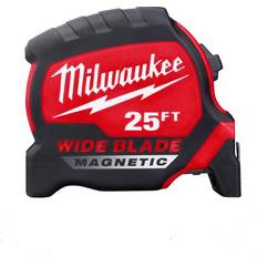 Measurement Tapes Milwaukee 25 ft. in. Wide Blade Magnetic Tape Measure with 17 ft. Reach