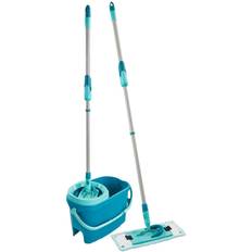 The Clean Store Black/Red Professional Flat Floor Mop and Bucket