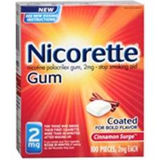 Nicorette Medicines Nicorette Nicotine Stop Smoking Aid Gum Coated Flavored, 2 Cinnamon