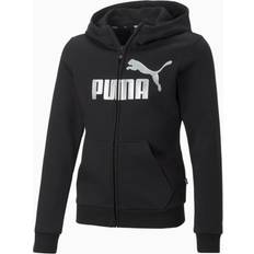 Puma Essentials+ Logo Full-Zip Hoodie Youth - Puma Black (672113_01)