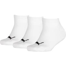 Grau Socken Puma Kids' Invisible Socks 3 Pack, White, 9-11.5, Clothing