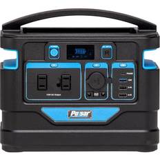 Portable Power Stations Batteries & Chargers Pulsar 500-Watt Power Station with Button Start Battery Generator Outdoors