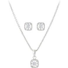Jewelry Sets Montana Silversmiths Halo Jewelry Set - Silver/Transparent
