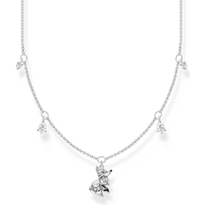 Thomas Sabo Charm Club Charming Fox Necklace - Silver/Multicolour