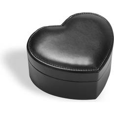 Smykkeskrin på salg Gillian Jones Heart Shaped Jewellery Box - Black