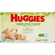 Baby Skin Huggies Natural Care Sensitive Unscented Baby Wipes 560ct