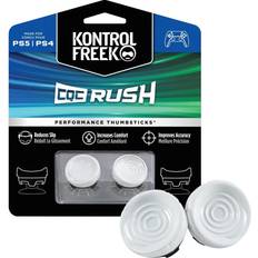 Thumb Grips SteelSeries KontrolFreek CQC Rush for Playstation 4 5 Controller Performance Thumbsticks 2 Mid-Rise Concave White