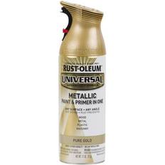 Paint Rust-Oleum 11oz Universal Metallic Spray Pure Gold Wood Paint Yellow, Gold