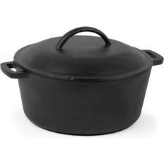 Commercial Chef Pre-Seasoned with lid 1.25 gal 10.4 "