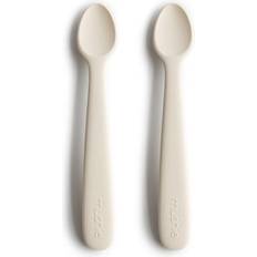 Barnebestikk Mushie Silicone Feeding Spoons 2-pack