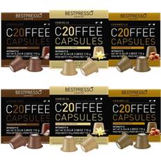 Pods for nespresso Bestpresso Coffee for Original Machine 120 pods