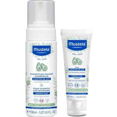 Hair Care Mustela Foam Shampoo for Baby Cradle Cap and Cradle Cap Cream Combo 6.42 fl oz