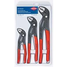 Knipex Pliers Knipex 00 20 06 US1 Cobra 3 V-Jaw Push Button Adjustment Tongue & Groove Plier Set Polygrip