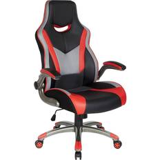 Gaming Chairs Uplink Gaming Chair In Faux Leather Red OSP Home Furnishings