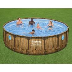 Aufblasbare Pools Bestway Pool med tillbehör Power steel 488x122 cm