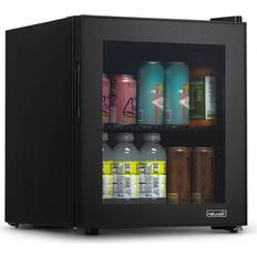 Mini beverage fridge glass door Newair 17 in. 60-Can Black